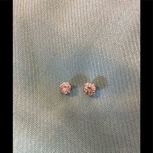 925 Silver CZ earrings - gently used.